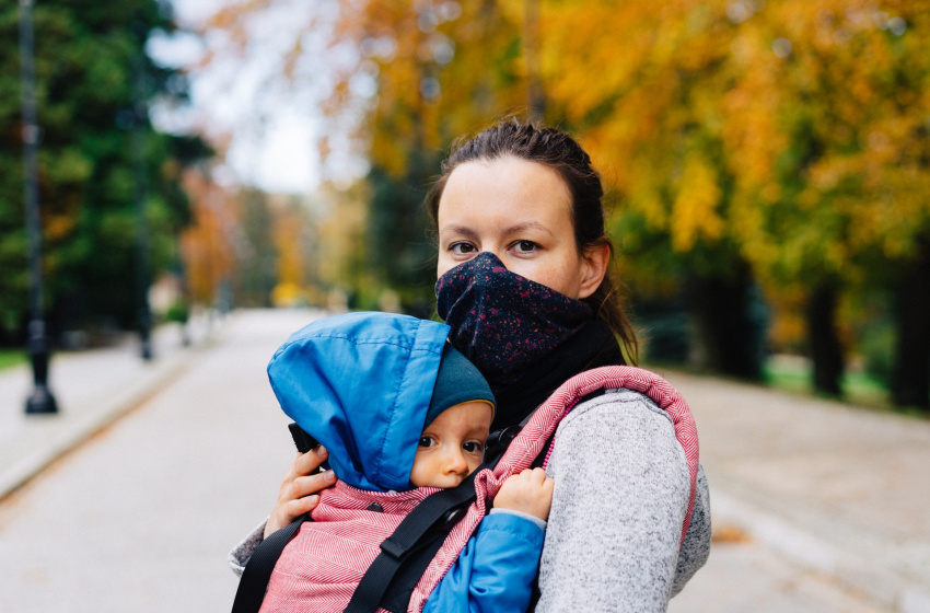 Image of women with a toddler